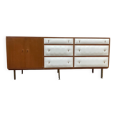 Enfilade Regy en teck design Roger Landault vintage années 60 70
