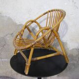 Set de deux mobiliers rotin enfant