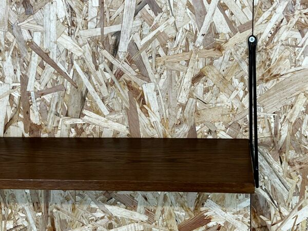 Étagère murale en chêne des années 60 années 70 WHB Stringregal Danish Design