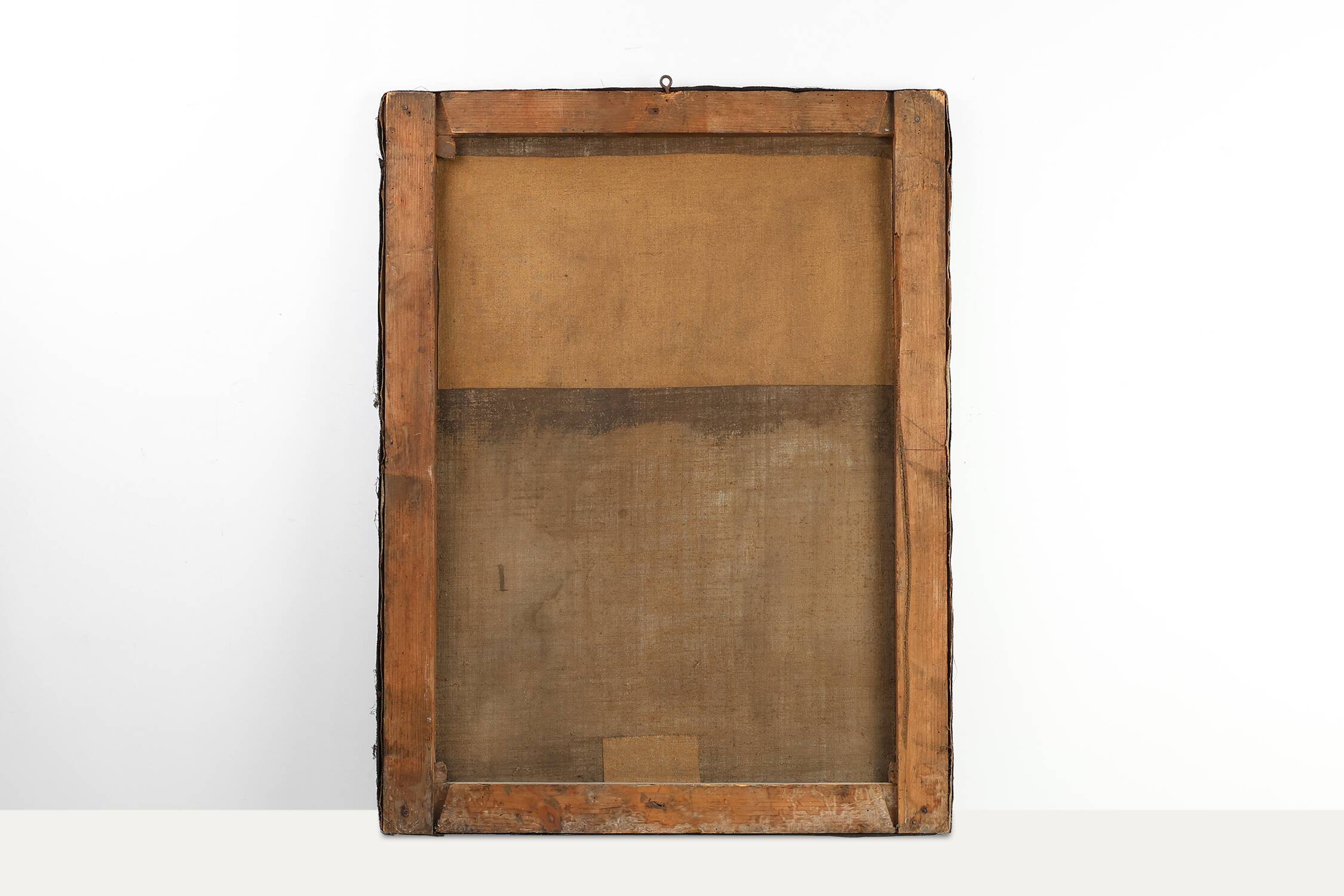 Peinture religieuse de la Passion du Christ à l'huile sur toile, Belgique vers 1900