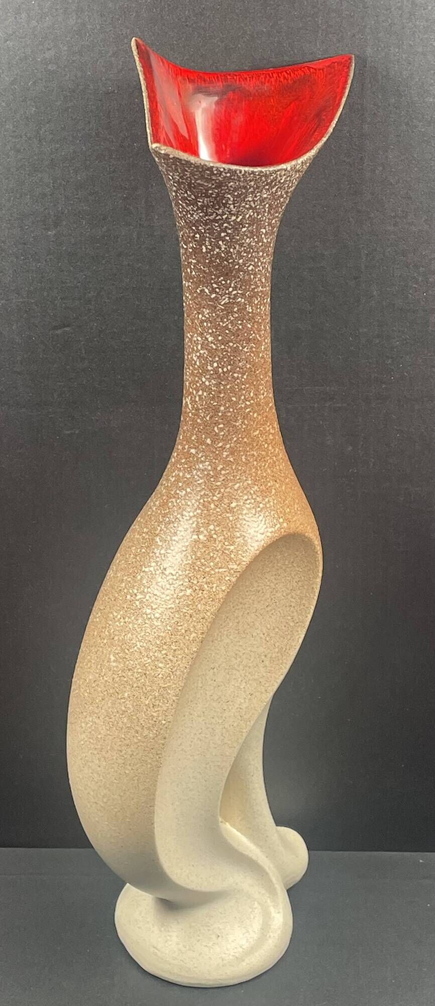 Contemporary ceramic vase poterie du breuil signed bruno h 50 cm circa 1960