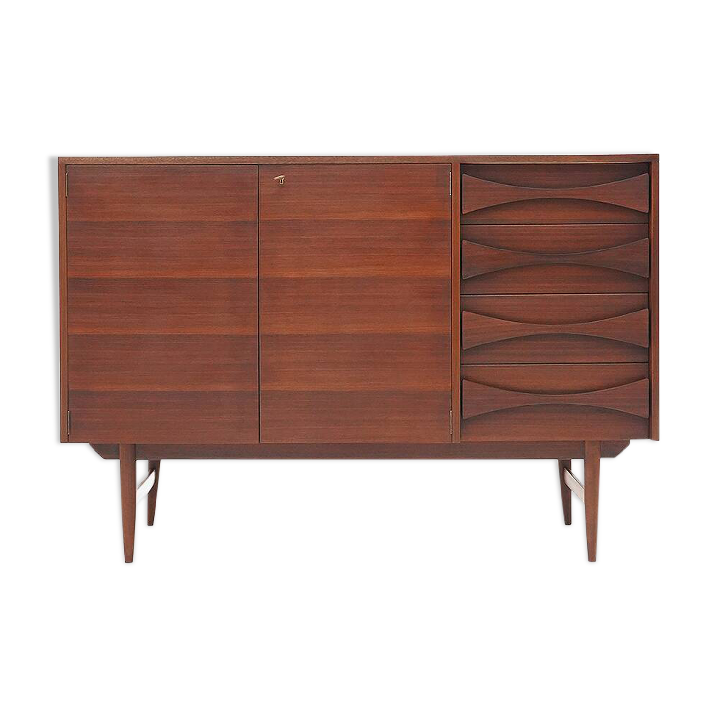 Mahogany sideboard with drawers, 1950s