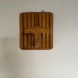 Pair patere vintage bamboo