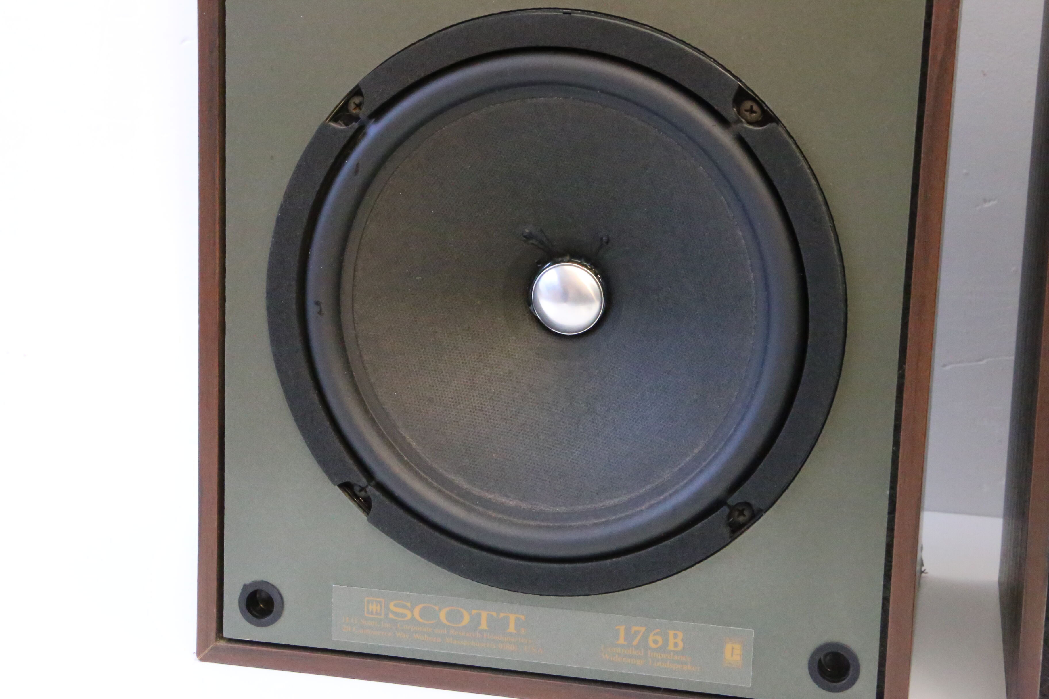 Scott s176b acoustic speakers, real vintage, made in Belgium