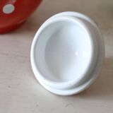 Sucrier polka dots, Digoin Sarreguemines, rare, vintage