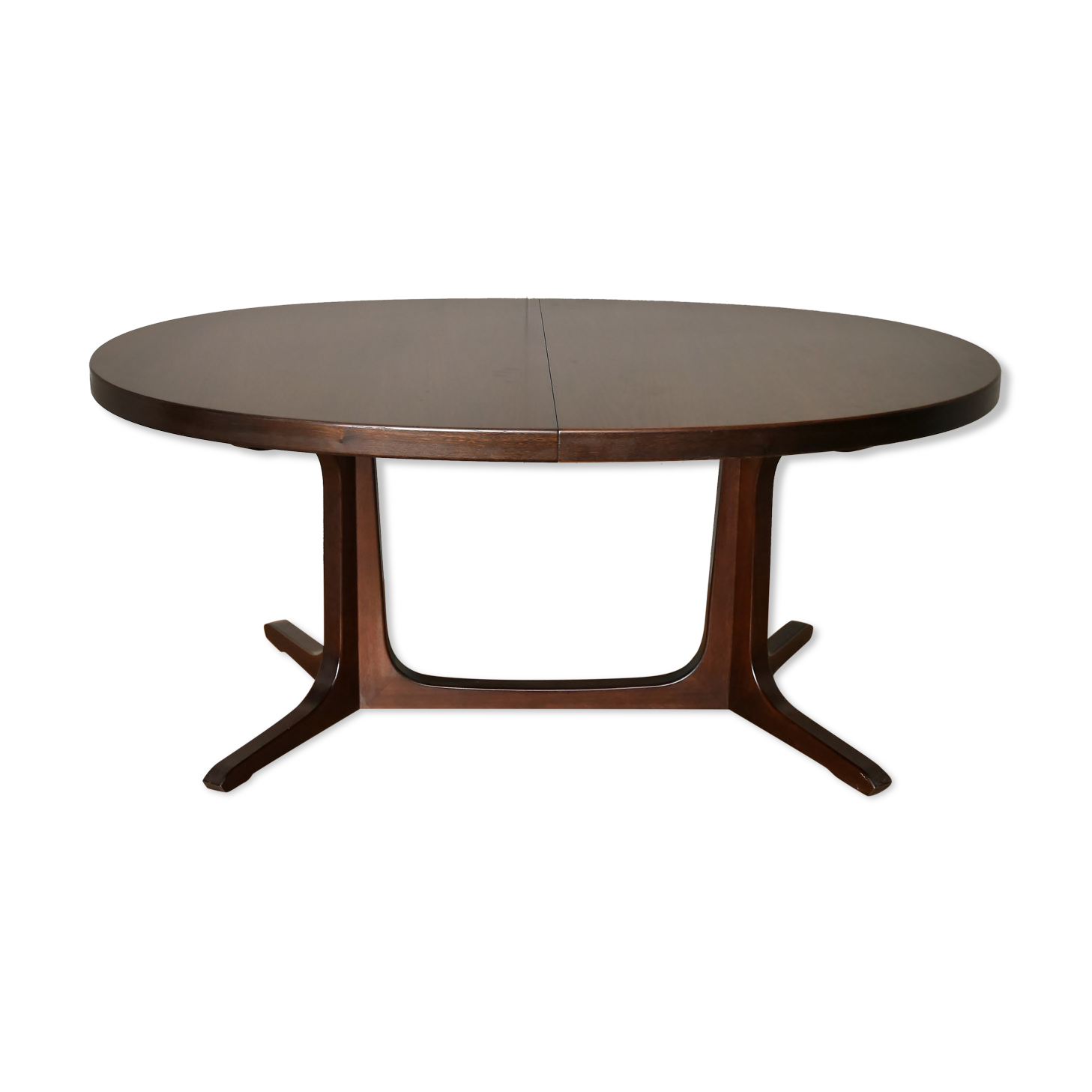 Baumann oval dining table with 2 extensions Scandinavian design