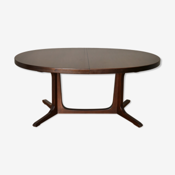 Baumann oval dining table with 2 extensions Scandinavian design