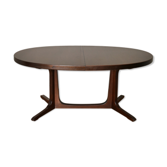 Baumann oval dining table with 2 extensions Scandinavian design