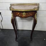 Louis XV style bedside table in marquetry