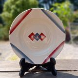 Art Deco deep plate, Cuba model, by Badonviller