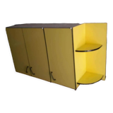 Meuble formica jaune