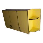 Meuble formica jaune