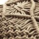 Nude pink braided macramé cushion 40x60 cm