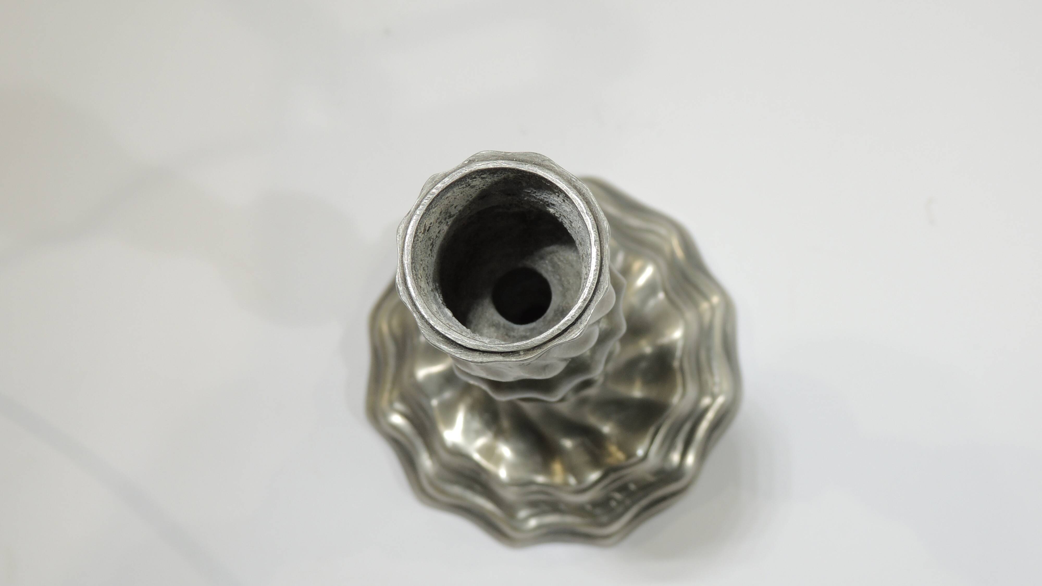 19th century/vintage pewter candle holder