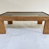 Solid elm coffee table - Maison Regain