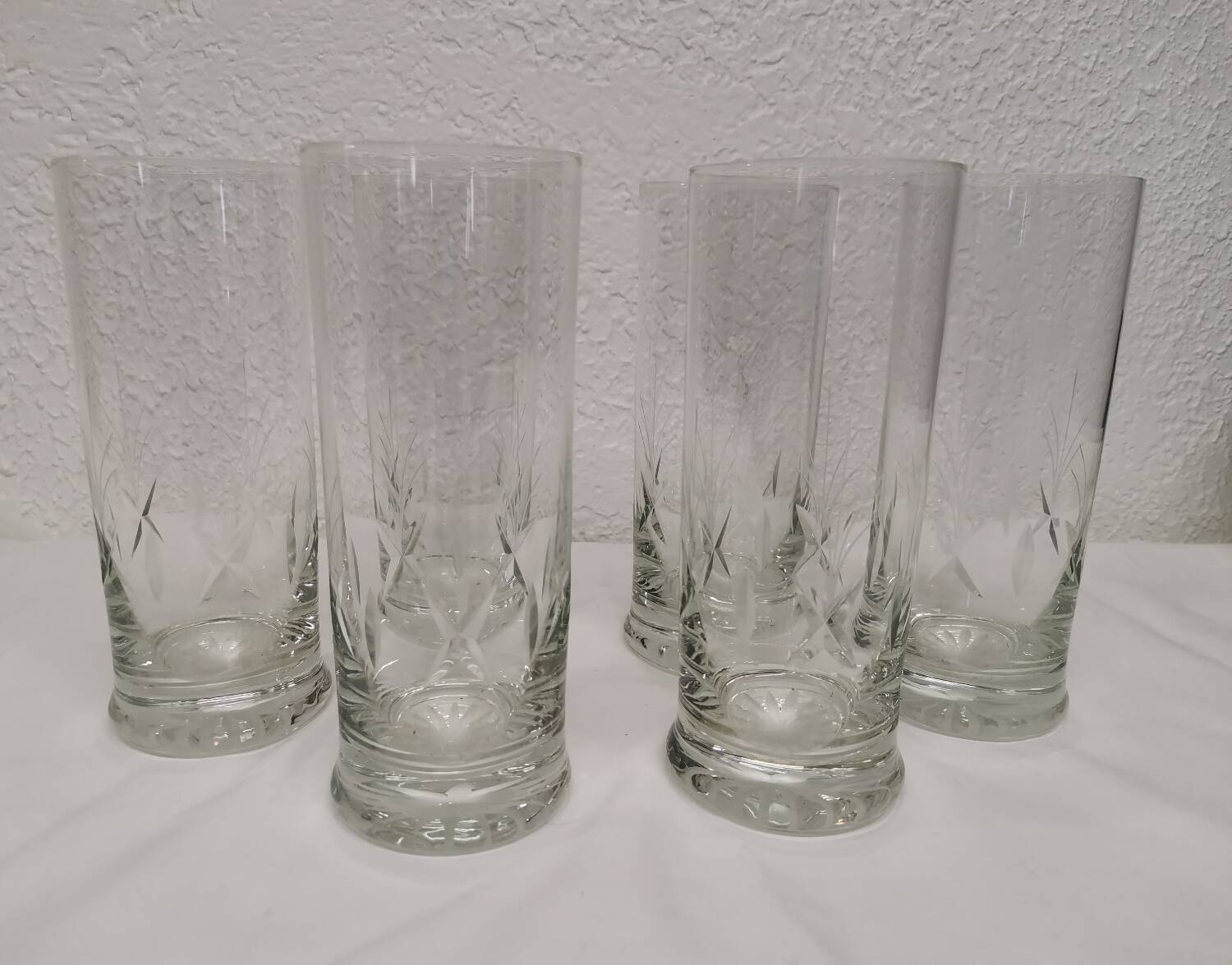 Large crystal glasses