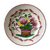 Assiette ancienne Keller et Guerin Lunéville XIXème