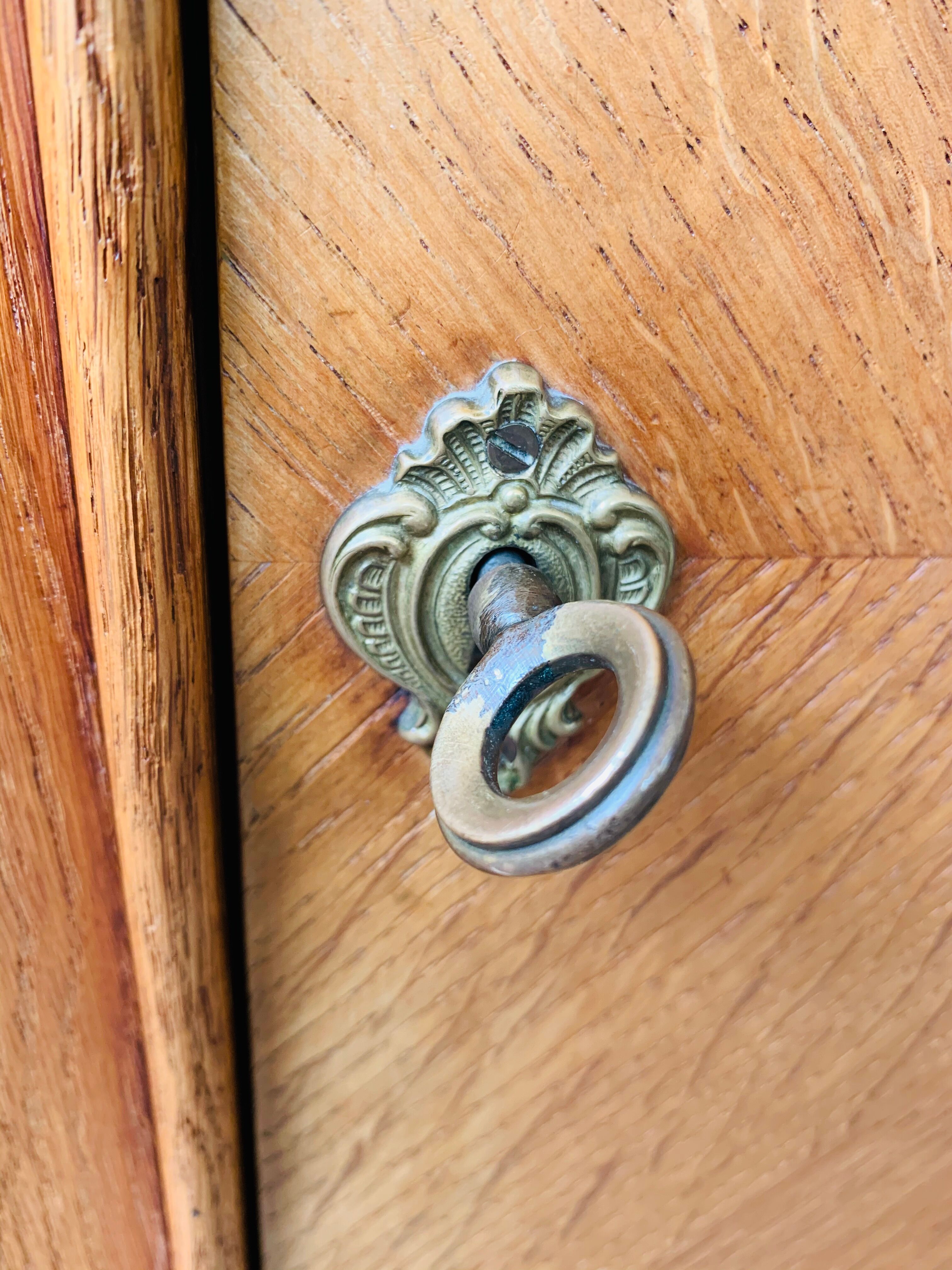 1950 compass foot cabinet