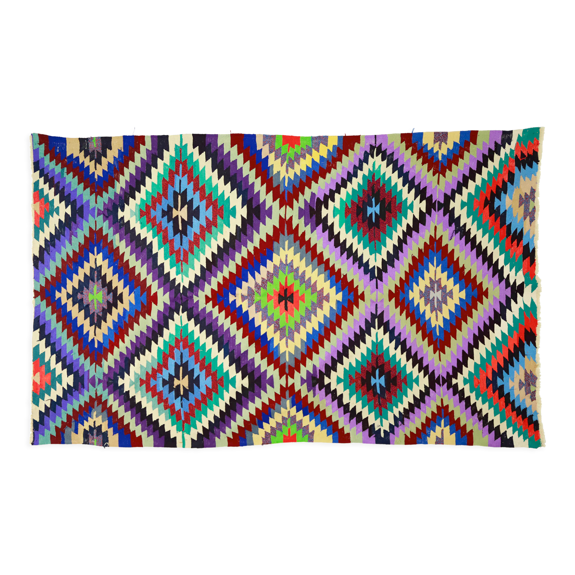 Anatolian handmade kilim rug 280 cm x 166 cm