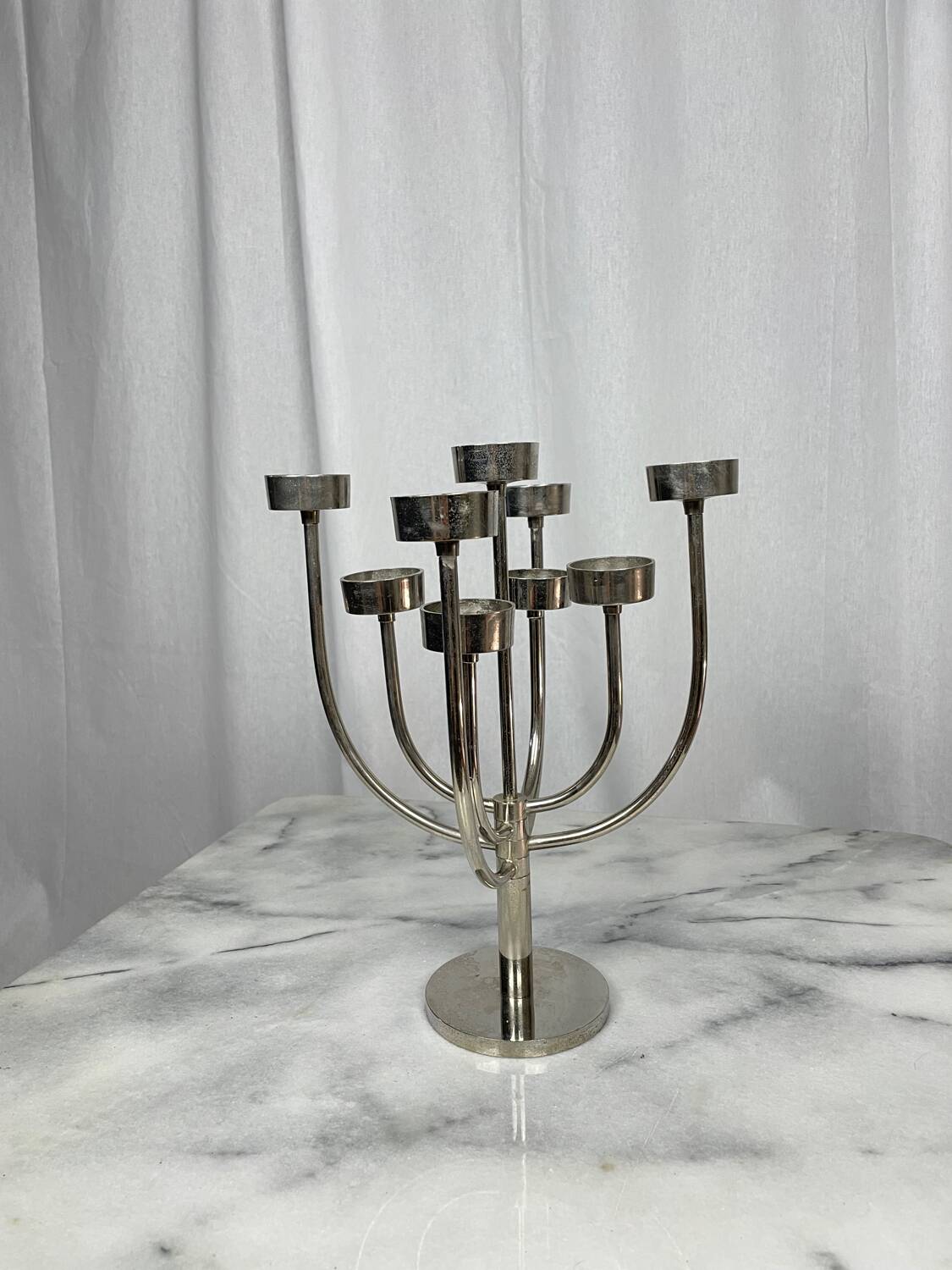 Bougeoir inox Habitat vintage