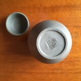 Green grey ceramic ginger pot