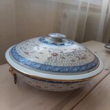 Vaisselle chinoise en porcelaine dite graine de riz  des années 50