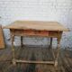 Square farmhouse table, vintage