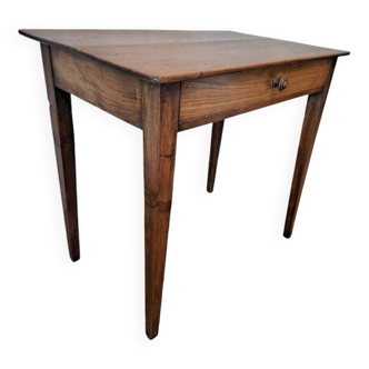 Petite table antiquaire noyer