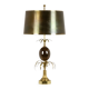 Bronze and resin egg lamp signed Maison Charles, 1970s.