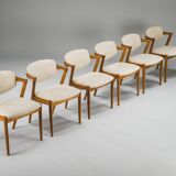 Dining Chairs Model 42 in Teak, Kai Kristiansen for Schou Andersen, 1960s,