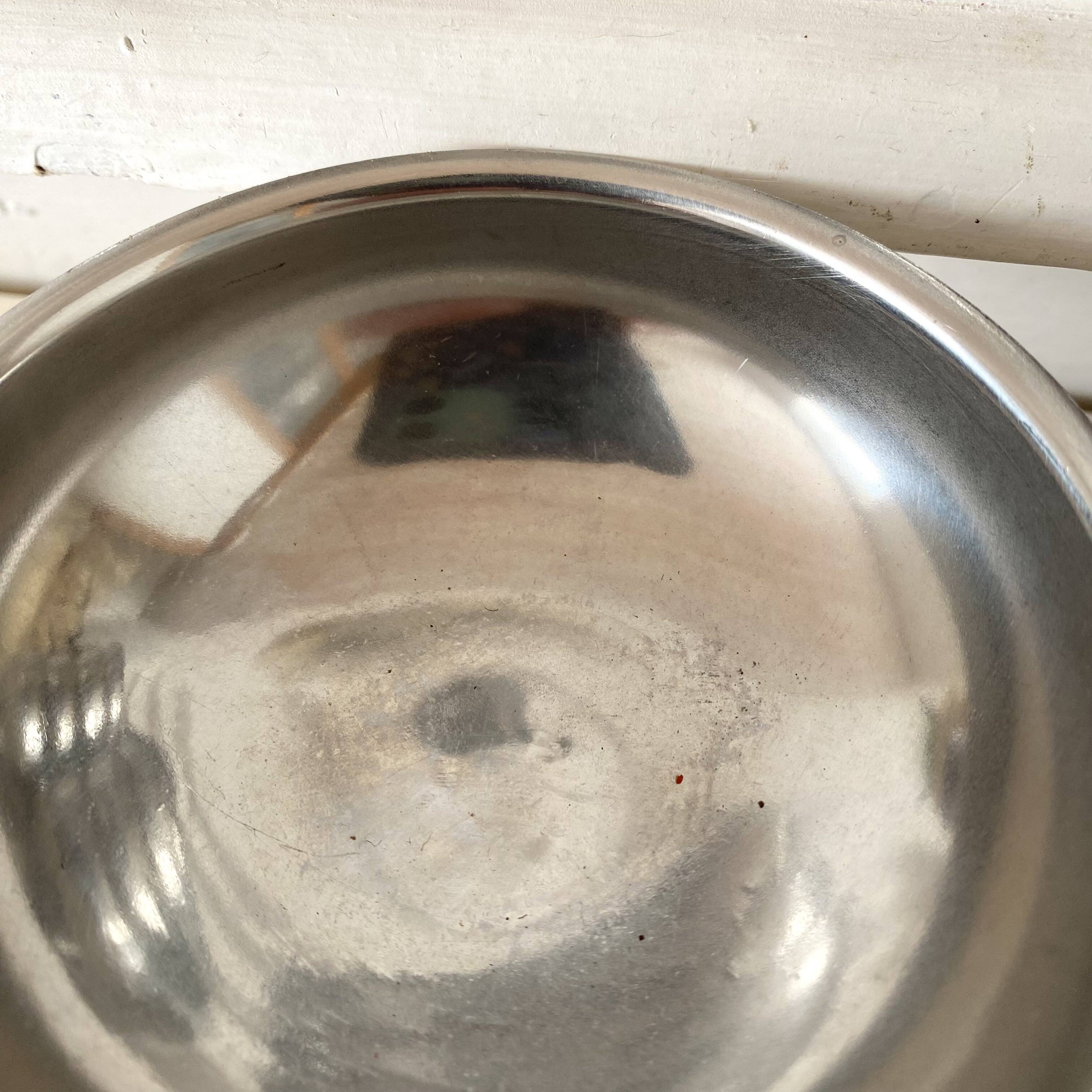 Stainless steel ice cream bowls