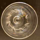 2 crystal-blown walking glasses