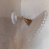 Vintage opaline lace wall light