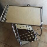 1970 design bauhaus vintage circular bar cart