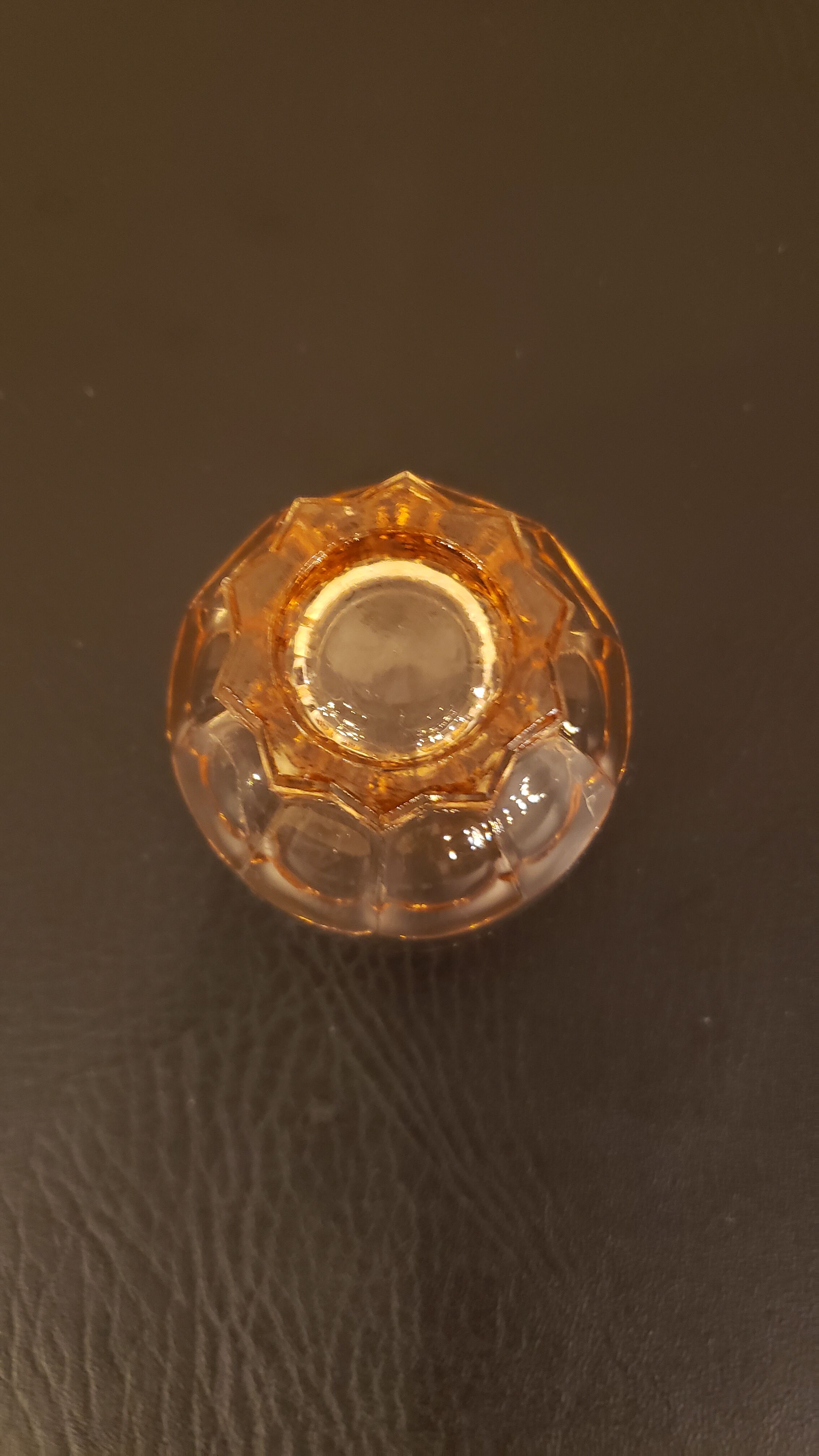 12 retro foot star glasses in pink glass