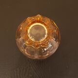 12 verres rétro pied étoile en verre rose