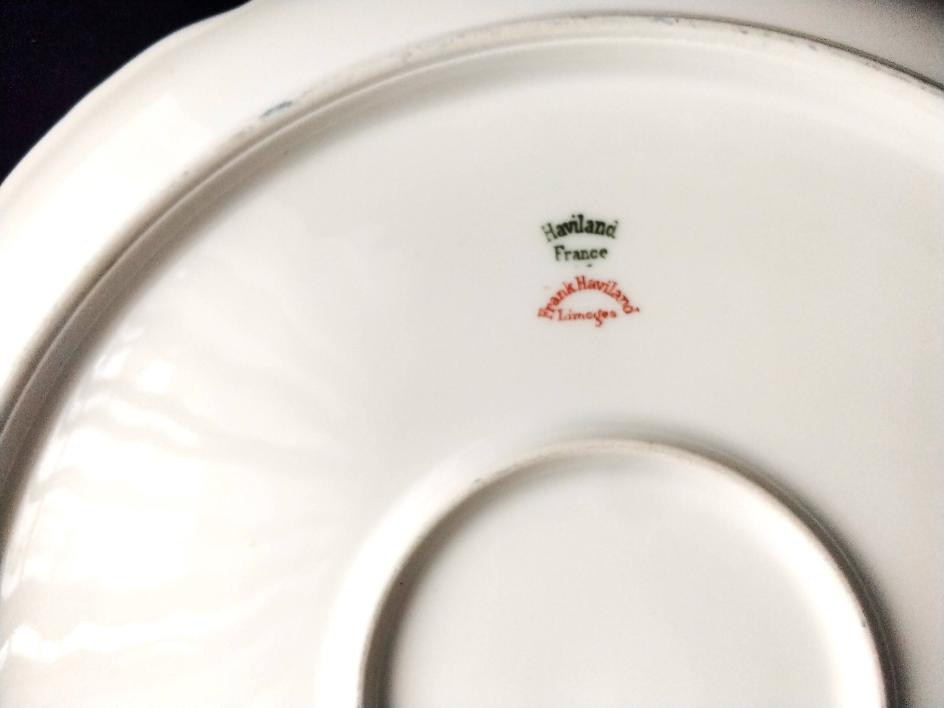 Antique Haviland Limoges porcelain cake dish