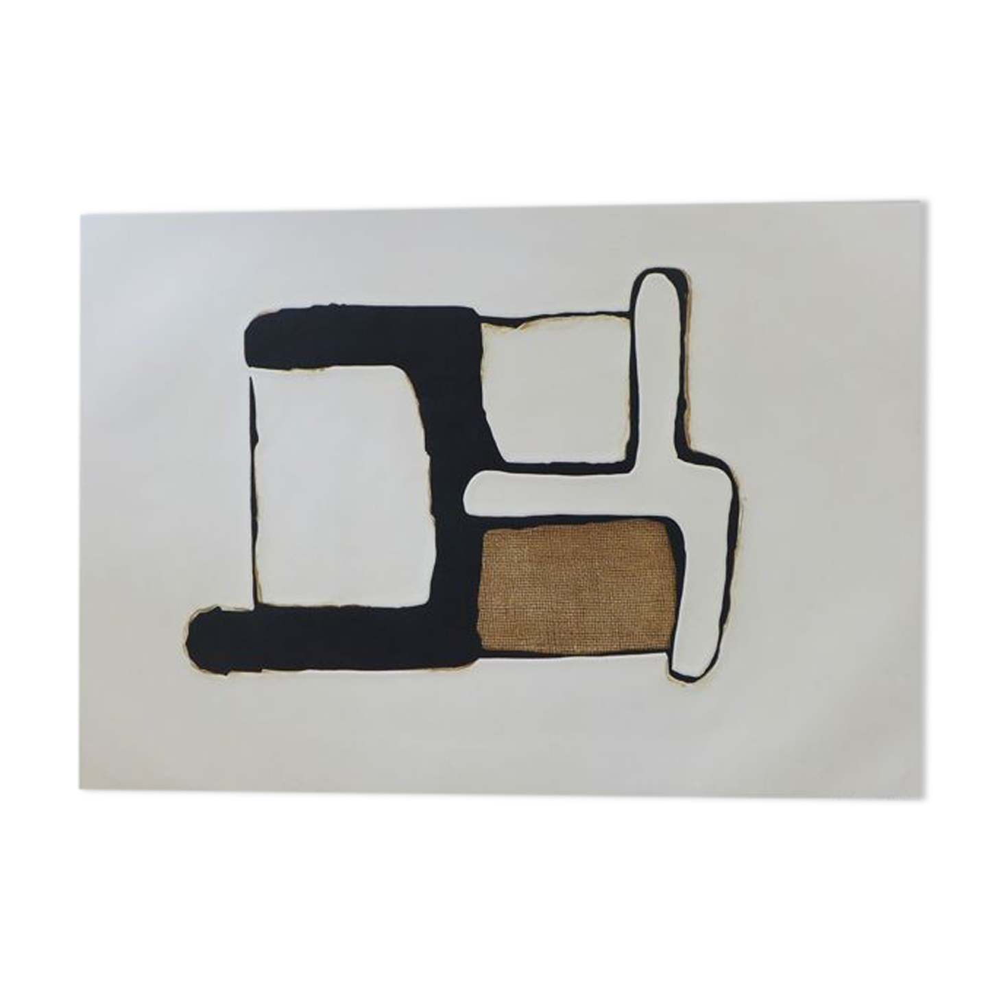 Conrad Marca-Relli Composition 9, 1977. Etching and original aquatint signed