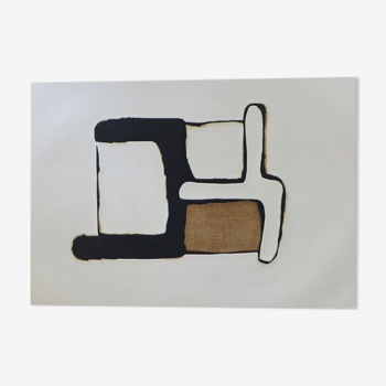 Conrad Marca-Relli Composition 9, 1977. Etching and original aquatint signed