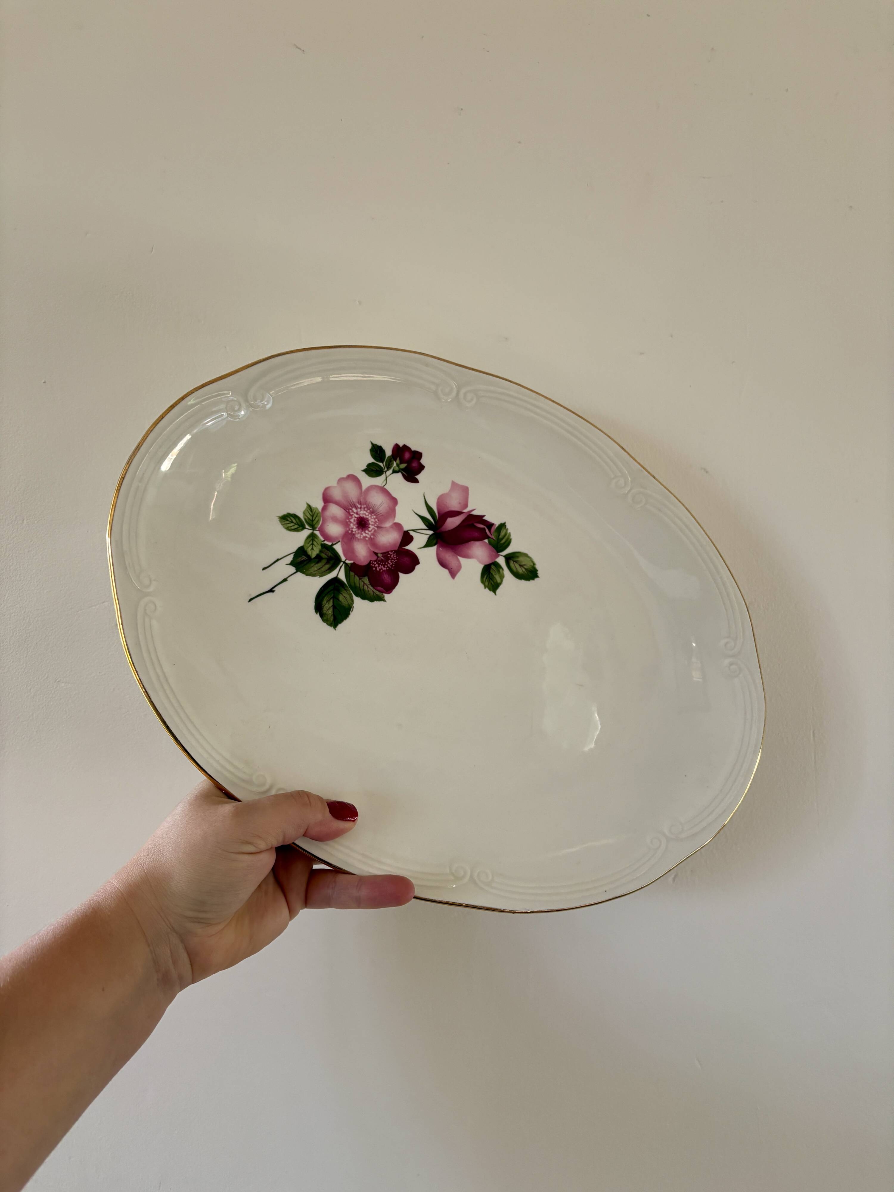 Plat / ravier vintage - Modèle Chinon de Gien