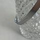 Vintage glass ice bucket – ice tray with metal handles