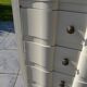 Meuble haut semainier 6 tiroirs bois peint