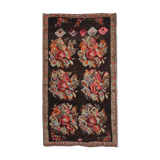 Kilim caucasien antique, Azerbaïdjan laine tissée à la main- 200x370cm