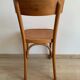 Set of 4 vintage wooden bistro chairs