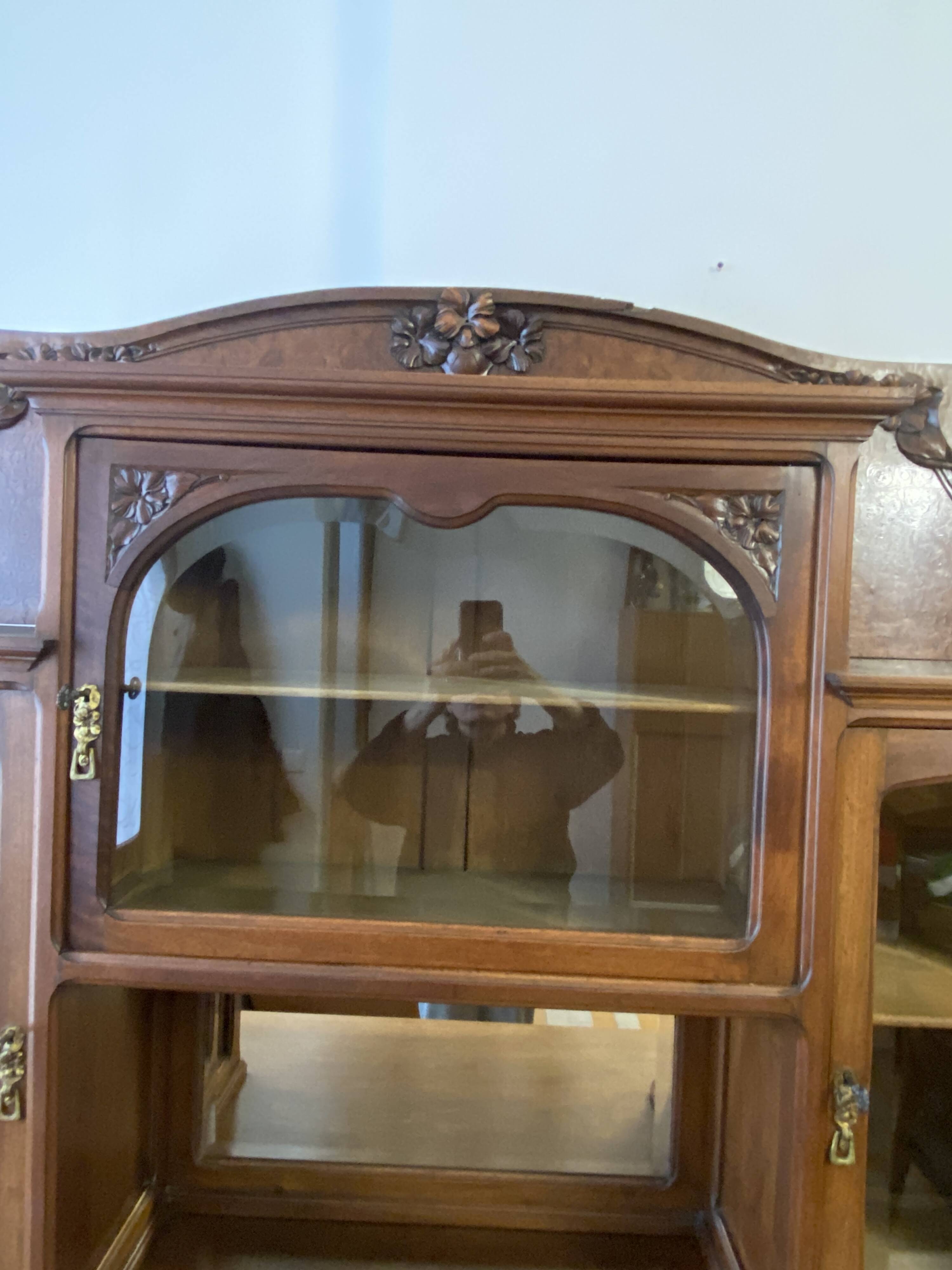 Mahogany china cabinet