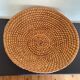 Woven straw basket