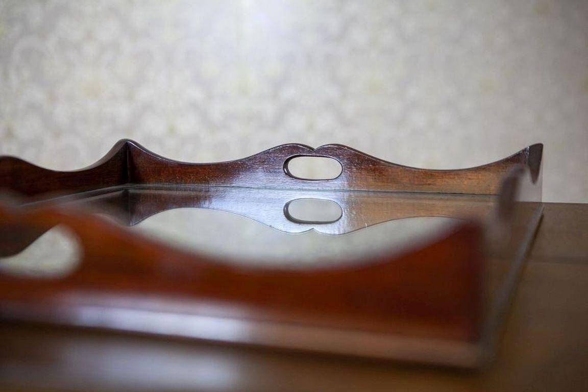 English Mahogany Side Table with Hidden Tray, 1880