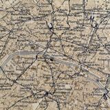 1911 Paris metro map