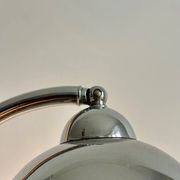 Vintage table lamp, modernist chrome metal, France 1930