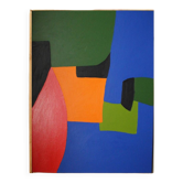 Colorful contemporary abstract on canvas
